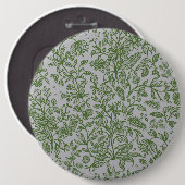 Decoratieve bloemen 11 ronde button 6,0 cm (Voorkant /achterkant)