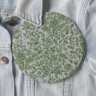 Decoratieve bloemen 11 ronde button 6,0 cm