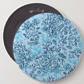 Decoratieve bloemen 15 ronde button 6,0 cm (Voorkant /achterkant)