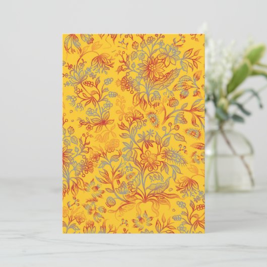 Decoratieve bloemen 16 bedankkaart (Staand voorkant)