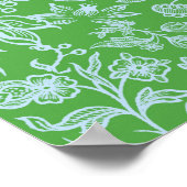 Decoratieve bloemen 1 poster (Hoek)