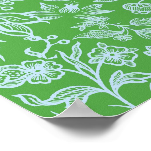 Decoratieve bloemen 1 poster (Hoek)