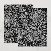 Decoratieve bloemen 21 briefkaart (Voorkant / Achterkant)