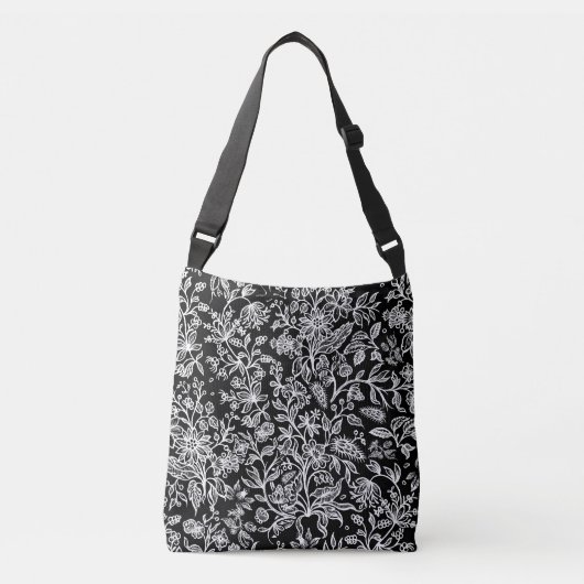 Decoratieve bloemen 21 crossbody tas (Voorkant)