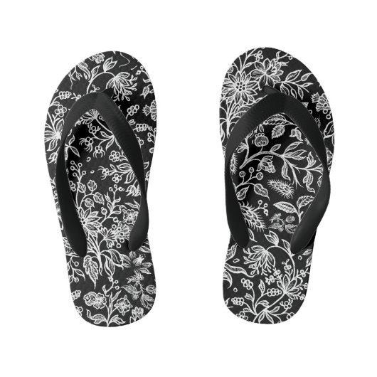 Decoratieve bloemen 21 kinder teenslippers (Voetbed)