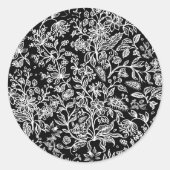 Decoratieve bloemen 21 ronde sticker (Voorkant)