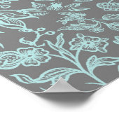 Decoratieve bloemen 8 poster (Hoek)