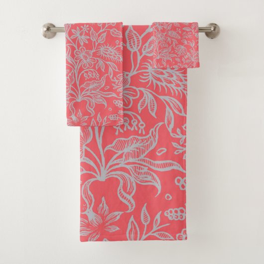 Decoratieve bloemen 9 bad handdoek (Insitu)