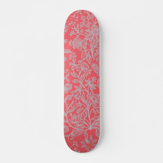 Decoratieve bloemen 9 persoonlijk skateboard (Voorkant)