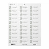 Decoratieve bloemen aangepaste retour adres label (Full Sheet)