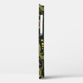 Decoratieve Bloemen: Acryl Gouden Paarse. Case-Mate iPhone Case (Achterkant / Links)