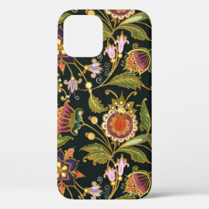 Decoratieve Bloemen: Acryl Gouden Paarse. Case-Mate iPhone Case