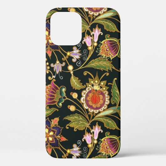 Decoratieve Bloemen: Acryl Gouden Paarse. Case-Mate iPhone Case (Achterkant)
