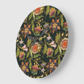 Decoratieve Bloemen: Acryl Gouden Paarse. Grote Klok (Hoek)