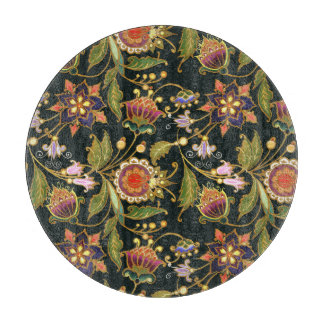 Decoratieve Bloemen: Acryl Gouden Paarse. Snijplank