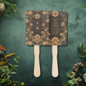 Decoratieve Bloemen Art Nouveau bruiloft Handwaaier