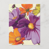 Decoratieve bloemen briefkaart (Voorkant)