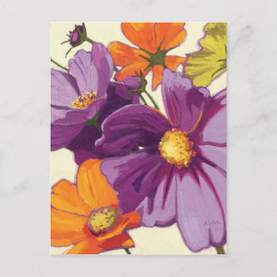 Decoratieve bloemen briefkaart