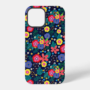 Decoratieve bloemen en bladeren patroon-48675 iPhone 12 pro hoesje
