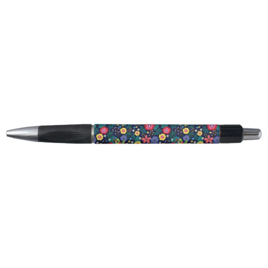 Decoratieve bloemen en bladeren patroon-48675 pen (Voorkant)