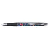 Decoratieve bloemen en bladeren patroon-48675 pen (Achterkant)