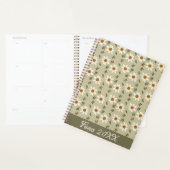 Decoratieve bloemen in wit en beige planner (Display)