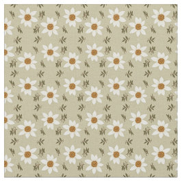 Decoratieve bloemen in wit en beige stof