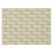 Decoratieve bloemen in wit en beige tafelkleed (Voorkant (Horizontaal))
