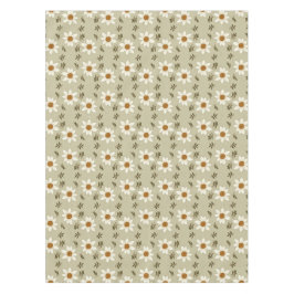 Decoratieve bloemen in wit en beige tafelkleed