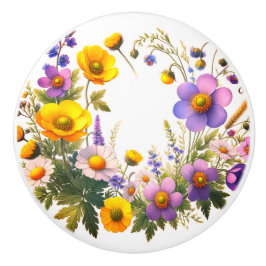 Decoratieve bloemen keramische knoppen