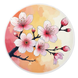 Decoratieve bloemen keramische knoppen