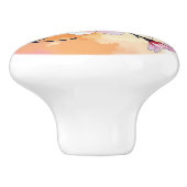 Decoratieve bloemen keramische knoppen (Zijkant)