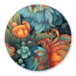 Decoratieve bloemen keramische knoppen