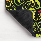 decoratieve bloemen muismat (Hoek)