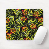 decoratieve bloemen muismat (Met muis)