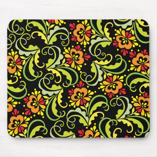 decoratieve bloemen muismat (Voorkant)