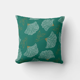 Decoratieve bloemen naadloos patroon kussen