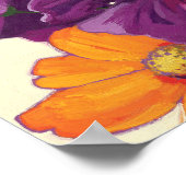 Decoratieve bloemen poster (Hoek)