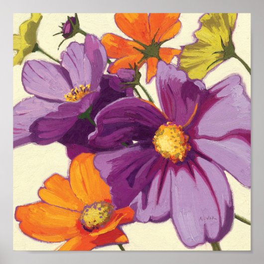 Decoratieve bloemen poster (Voorkant)