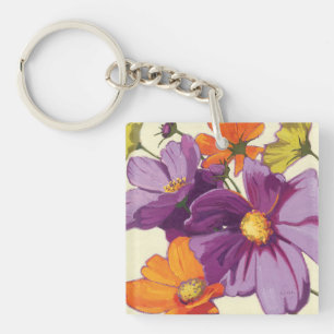 Decoratieve bloemen sleutelhanger
