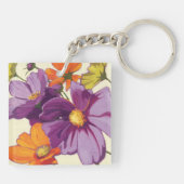 Decoratieve bloemen sleutelhanger (Achterkant)