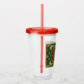 Decoratieve Bloemen Vakantie Acryl Tumbler Acryl Drinkbeker (Rechts)