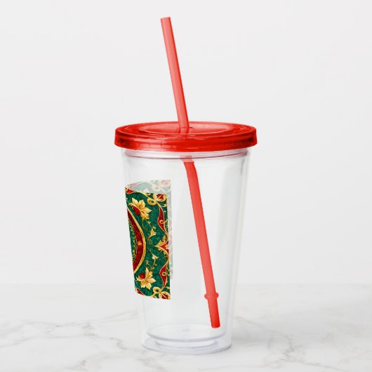 Decoratieve Bloemen Vakantie Acryl Tumbler Acryl Drinkbeker