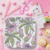 Decoratieve bloemen voor speciale gelegenheden papieren bordje (Feest)