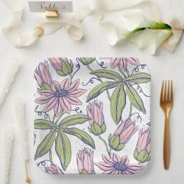 Decoratieve bloemen voor speciale gelegenheid l Ro Papieren Bordje