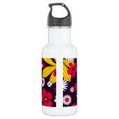 Decoratieve bloemen waterfles  (Achterkant)