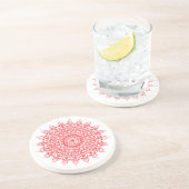 Decoratieve bloemenbloei Onderzetter (Zijkant)