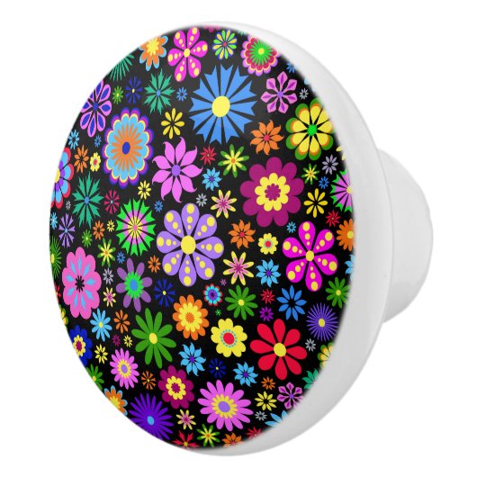 Decoratieve bloemenladeknoppen - SRF Keramische Knop (Rechts)