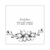 Decoratieve bloemenrubberstempel rubberstempel (Afrduk)