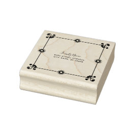 Decoratieve bloemenrubberstempel rubberstempel